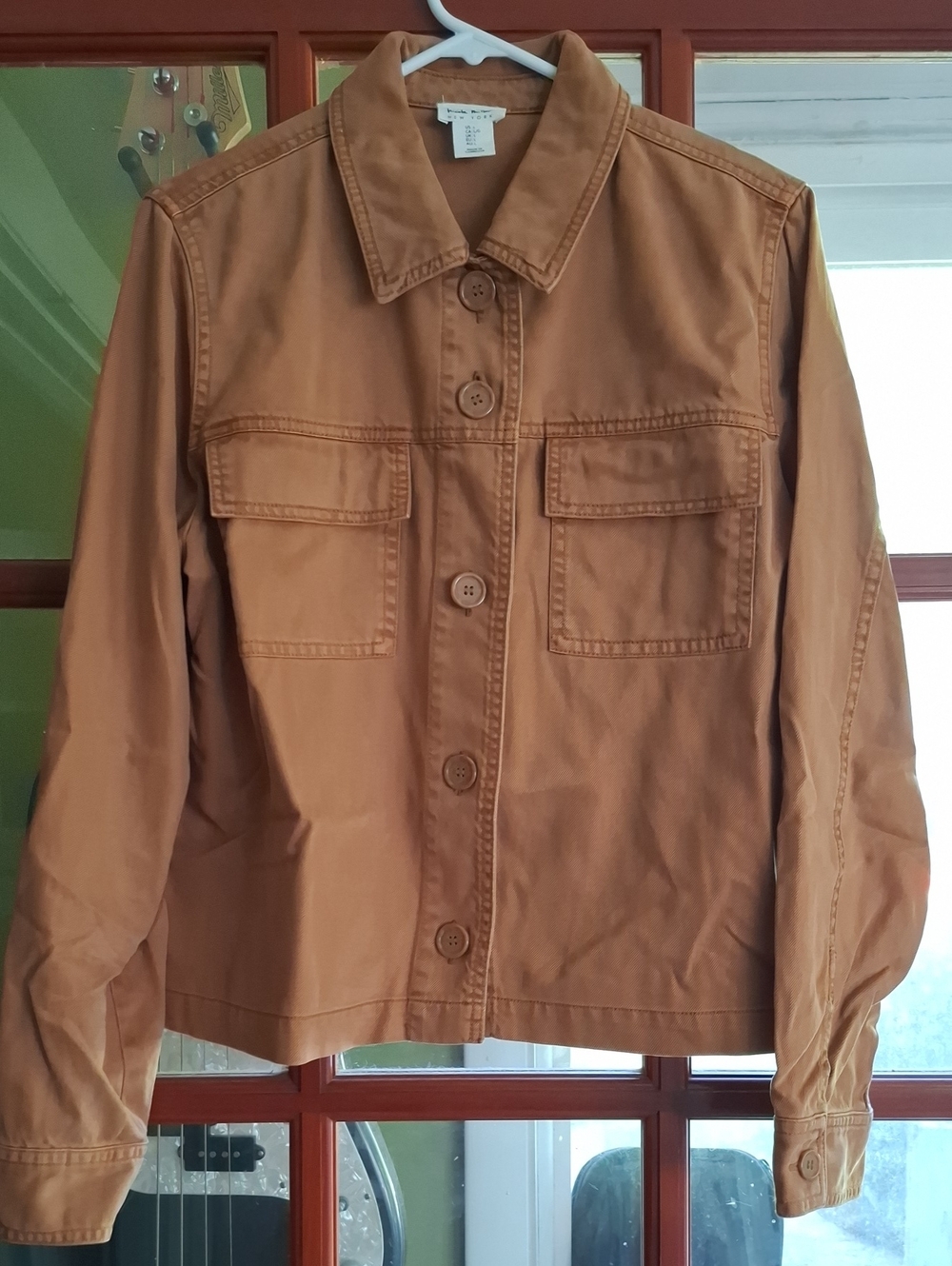Classic Tan Utility Jacket with Button Front